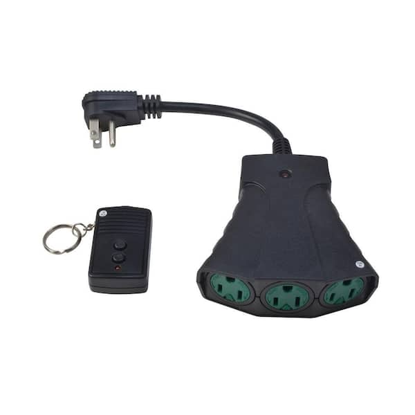 Woods Outdoor Wireless Remote, 3 Outlet