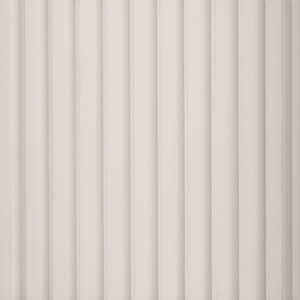 Medium Slats 1/2 in. x 0.79 ft. x 9.3 ft. White Glue-Up Decorative Foam Wood Slat Walls (20-Pack) 147 sq. ft.