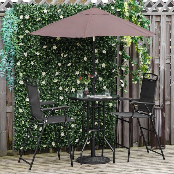 Umbrella Included - Seats 2 People - Patio Dining Sets - The Home Depot