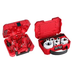 BIG HAWG Carbide Hole Saw Kit with Hole Dozer General Purpose Bi-Metal Hole Saw Set (27-Piece)