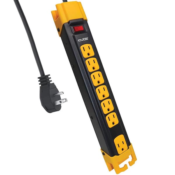 6 ft. 6-Outlet Metal Power Strip Surge Protector