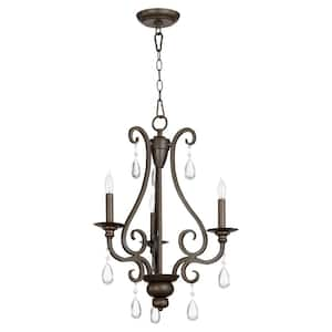 Anders 3-Light Oiled Bronze Chandelier