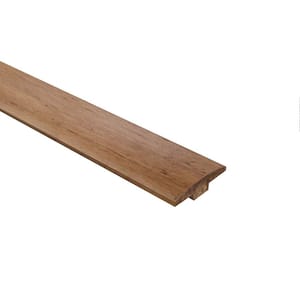 Strand Woven Bamboo Almond 0.598 in. Thick x 10.98 in Wide x 72 in. Length Bamboo T Molding