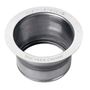 Extended Kitchen Sink Flange in Stainless Steel for InSinkErator Garbage Disposal