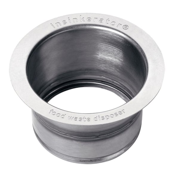 InSinkErator Extended Kitchen Sink Flange in Stainless Steel for InSinkErator Garbage Disposal