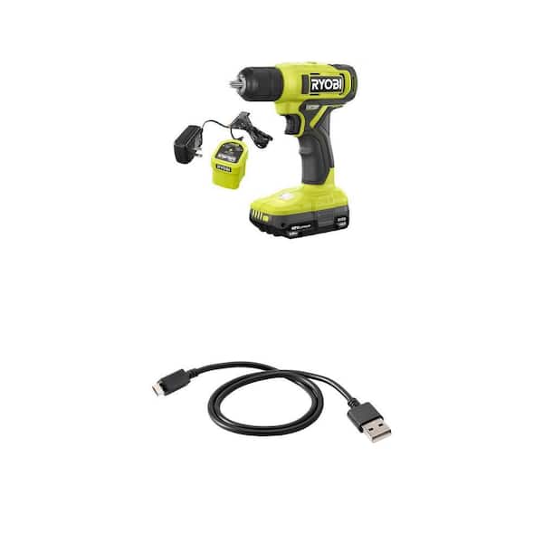 ONE+ 18V Cordless 3/8 in. Drill/Driver Kit with 1.5 Ah Battery and 4V Cordless 1/4 in. Screwdriver Combo