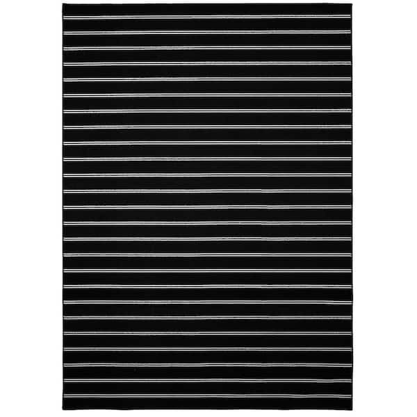 Garland Rug Avery Black 7 ft. x 10 ft. Area Rug