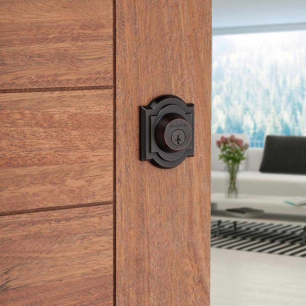 Venetian Bronze Single Cylinder Door Deadbolt