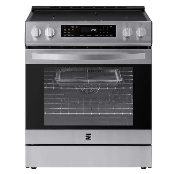 KENMORE 5.6 cu. ft. 4-Elements Front-Control Induction Range in Stainless Steel