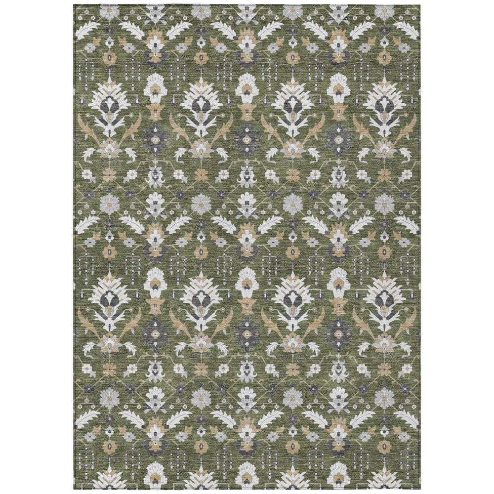 Chantille Machine Washable Indoor/Outdoor Abstract ACN2857 Olive 10 ft. x 14 ft. Area Rug price history on PriceWatchPro