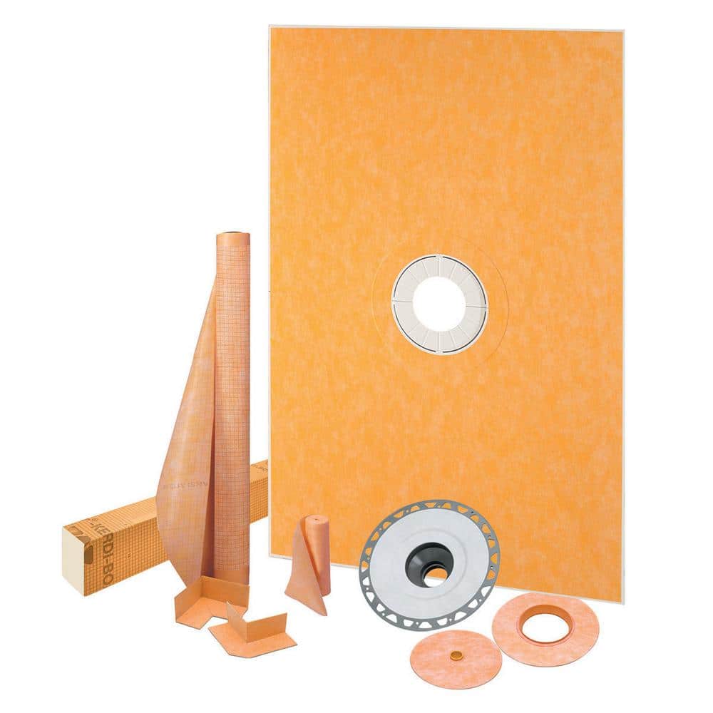 Schluter KerdiShower 38 in. x 60 in. Shower Kit with PVC Flange