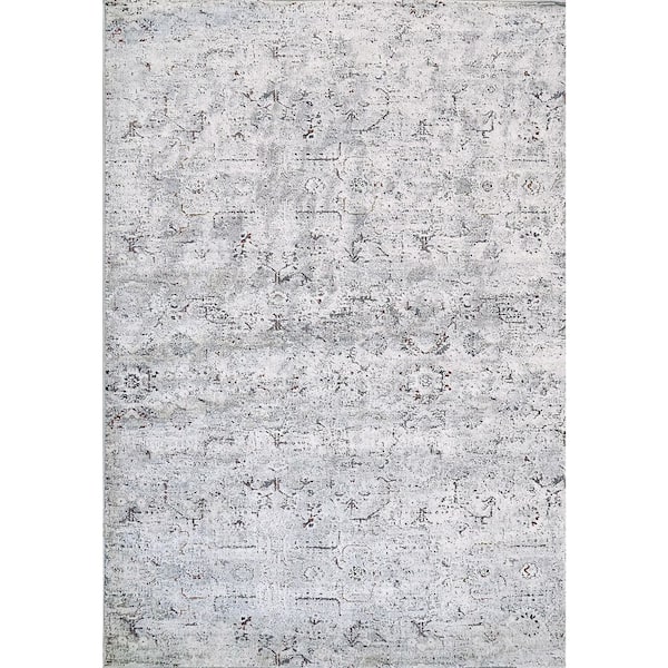 Astro 9 ft. 2 in. X 12 ft. Grey/Multi Abstract Indoor Area Rug