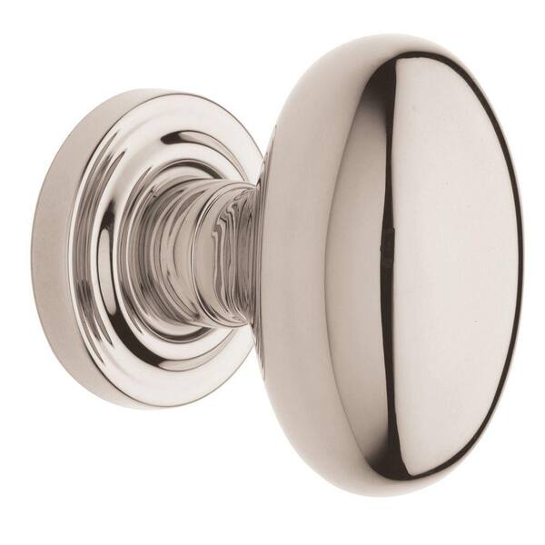 Baldwin Estate Polished Nickel with Lifetime Full Dummy Egg Knob