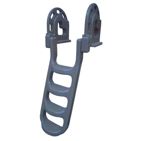 Aluminum Dock Ladder – 4 Step, Height Adjustable 55.1 To 67.1 Inches, 350 Lb Capacity