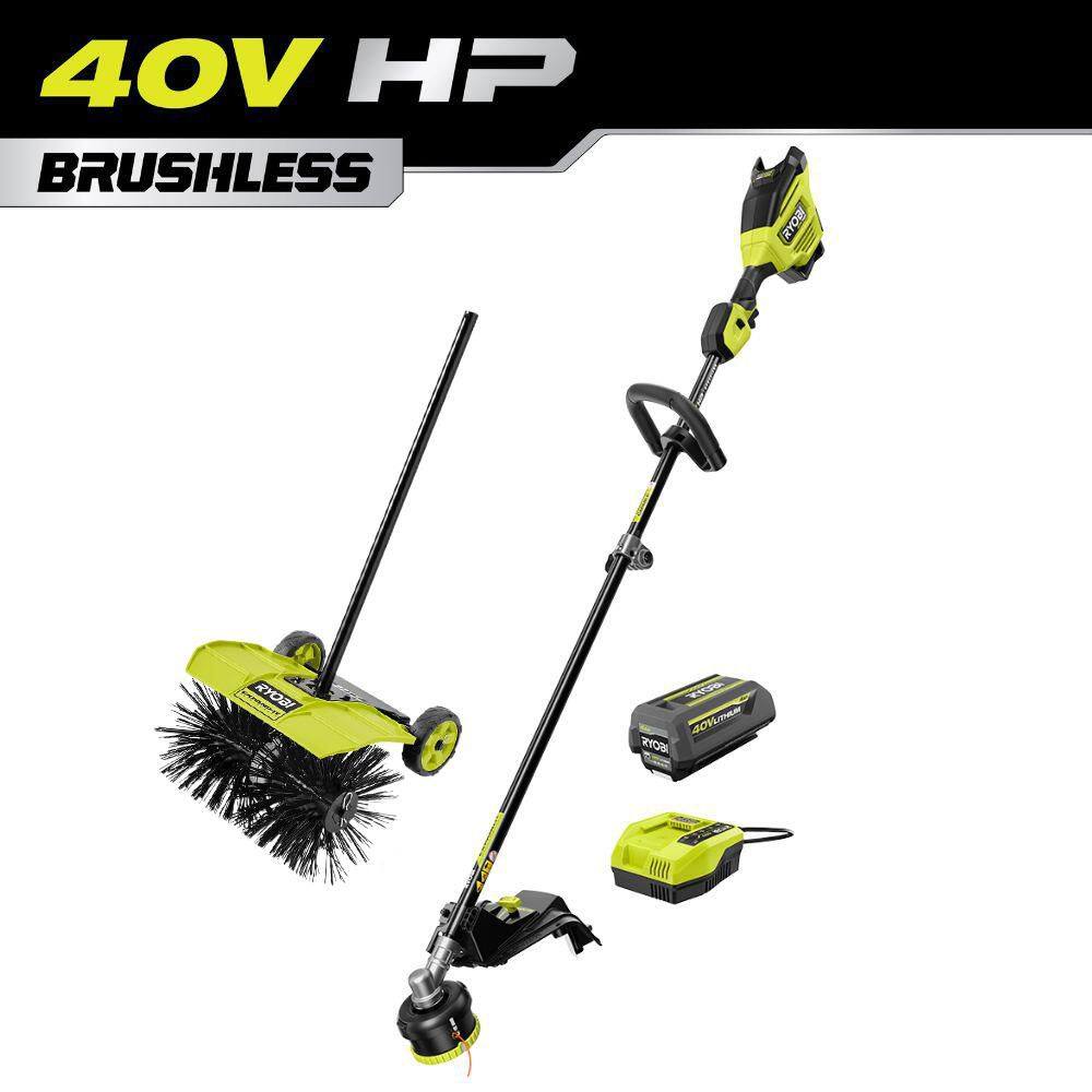 "40V HP Brushless 17"" Cordless Attachment Capable String Trimmer with Sweeper Attachment, 4.0 Ah Battery & Charger" price history on PriceWatchPro