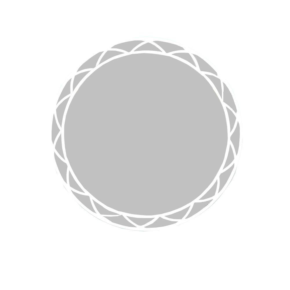 30 in. W x 30 in. H Round Framless Mirror Wall Mirror Bathroom Vanity Mirro