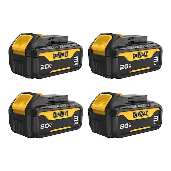DEWALT - 20-Volt 3.0 Ah MAX Lithium-Ion Premium Battery Pack (4-Pack)