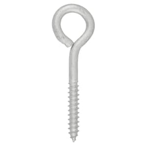 Hardware Essentials 1/4 x 4-1/4 in. Stainless Steel Heavy Duty Screw Hook  (10-Pack) 851879.0 - The Home Depot