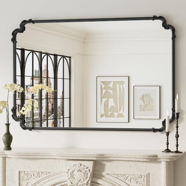 KeonJinn 48 in. H x 32 in. W Framed Rectangular Vintage Mirror