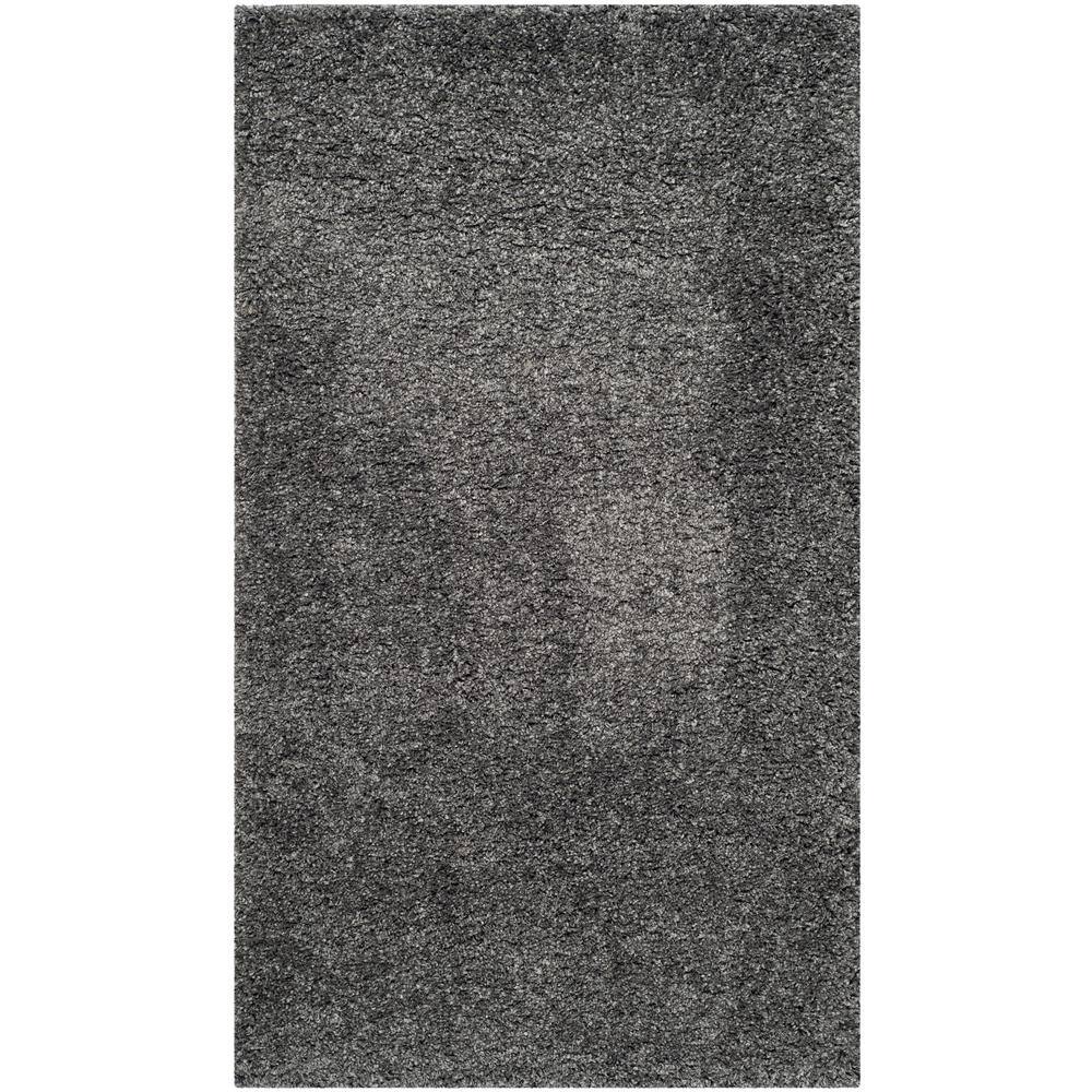 California Shag Dark Gray Doormat 3 ft. x 5 ft. Solid Area Rug price history on PriceWatchPro