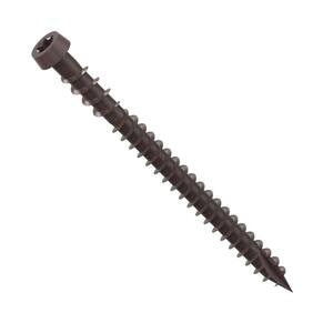 #10 2-1/2 in. Dark Brown Star Drive Trim-Head Composite Deck Screw (350-Count)