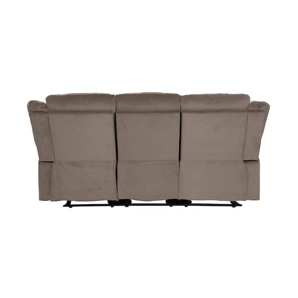 Lazzara Greeley 78 in. W Straight Arm Microfiber Rectangle Manual