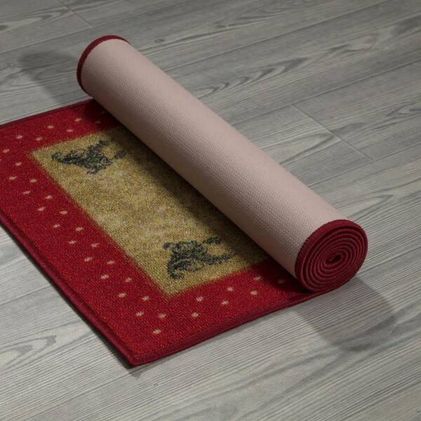 Kashi Home Kitchen Rug, Printed Durable Non Slip Floor Mat