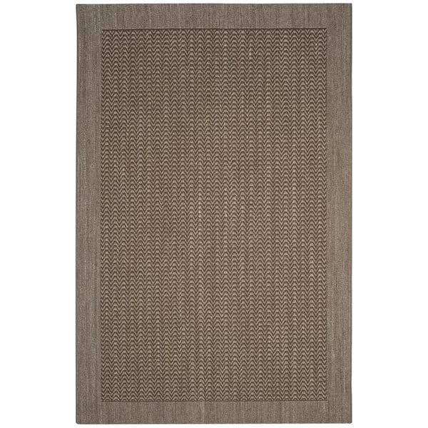 SAFAVIEH Palm Beach Silver 5 ft. x 8 ft. Solid Border Area Rug