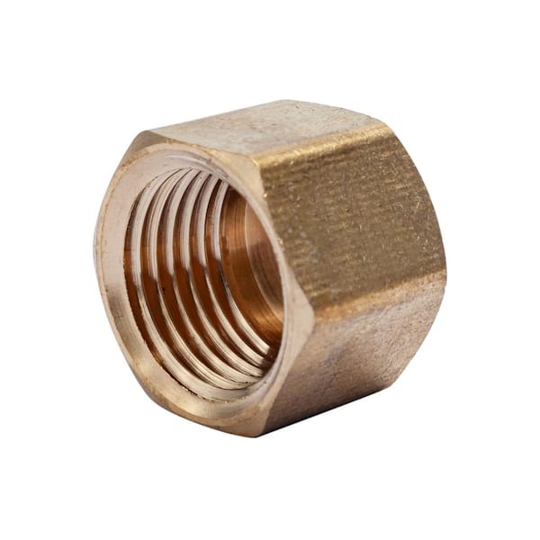 LTWFITTING 1/2 in. FIP Brass Pipe Cap Fitting (10-Pack)