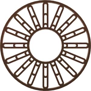 18 in. O.D. x 4 in. I.D. x 1/2 in. P Hale Architectural Grade PVC Pierced Ceiling Medallion