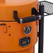 Bronco 284 sq. in. Drum Charcoal Smoker and Grill in Orange with Cover