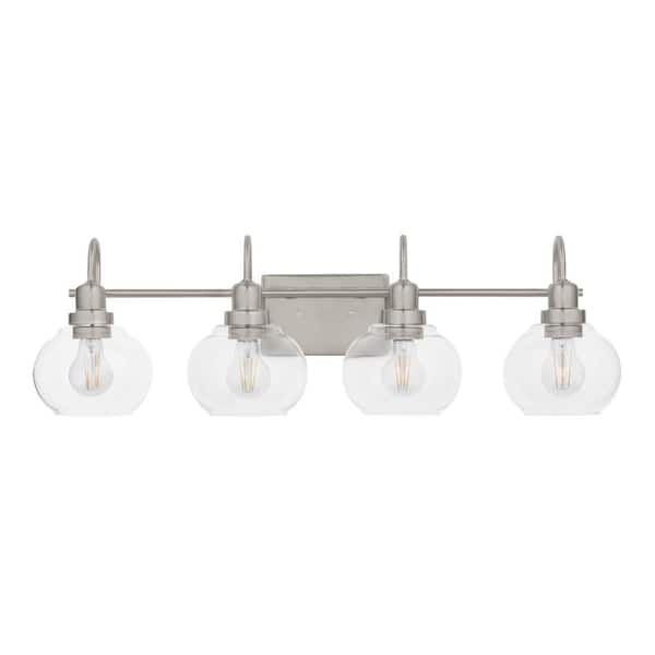 Home depot vanity lighting deals brushed nickel