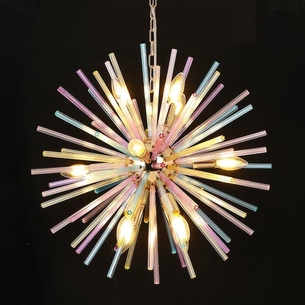 Evelyn 12-Light Colorful Dimmable Sputnik Sphere Pendant Light