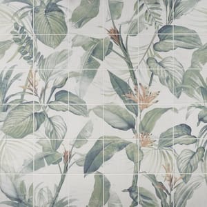 Angela Harris Native Spring 7.87 in. x 7.87 in. Matte Porcelain Floor and Wall Mural Tile (15.49 sq. ft./Case)
