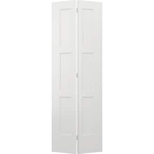 30 in. x 96 in. Birkdale White Paint Smooth Hollow Core Molded Composite Interior Closet Bi-fold Door