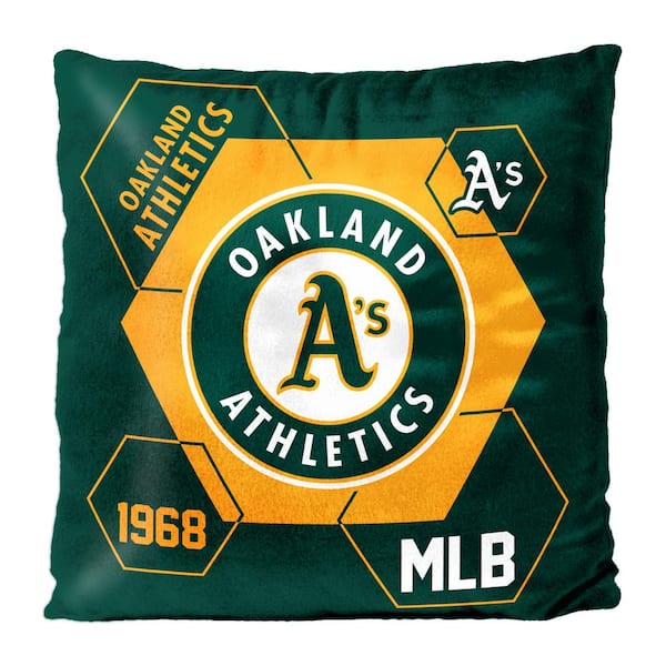 THE NORTHWEST GROUP MLB Athletics Connector Velvet Reverse Pillow