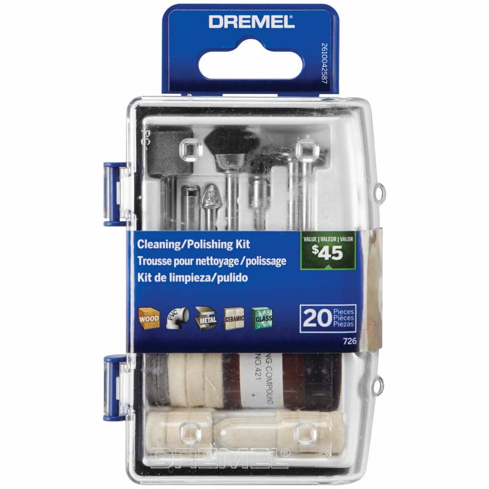Dremel Cleaning Polishing Kit 684-01 20pcs Accessories Set Machine Rotary  Powered Tools Include 401/402/403/404/405/428/414/421 - Power Tool  Accessories - AliExpress