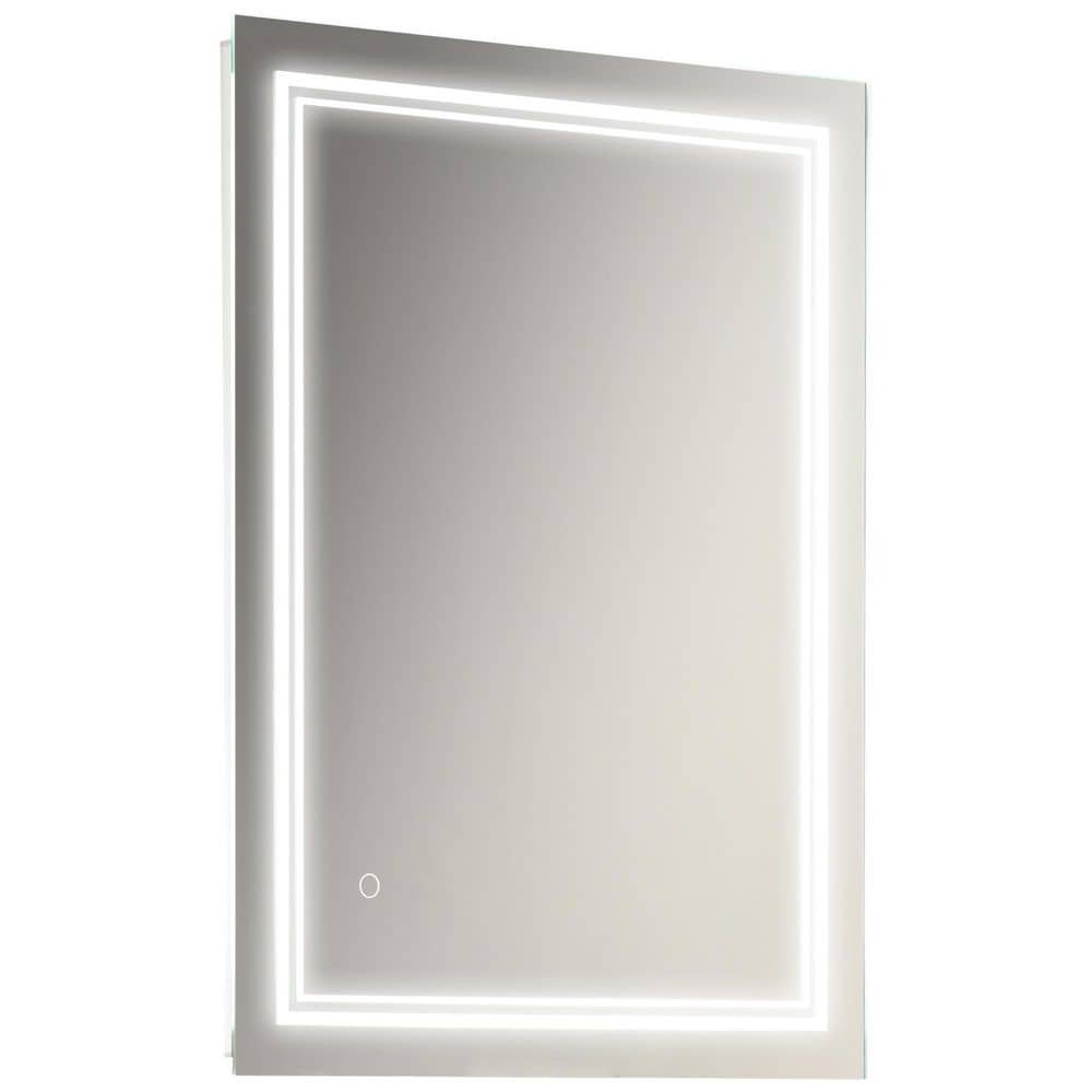 24 in. W x 32 in. H Rectangular Frameless LED Wall Bathroom Vanity Mirror i