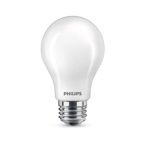 Noordoosten scherp delicaat Philips 40-Watt Equivalent A19 Ultra Definition Dimmable E26 LED Light Bulb  Soft White with Warm Glow 2700K (4-Pack) 576090 - The Home Depot