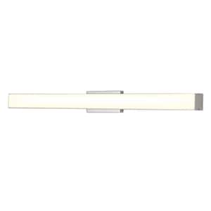 Procyon 24 in. 24-Watt Silver ETL Certified Integrated LED Vanity and Bathroom Lighting Fixture AC LED ADA Compliant