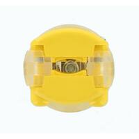 15 Amp 125-Volt Round Dead Front Plug, Clear