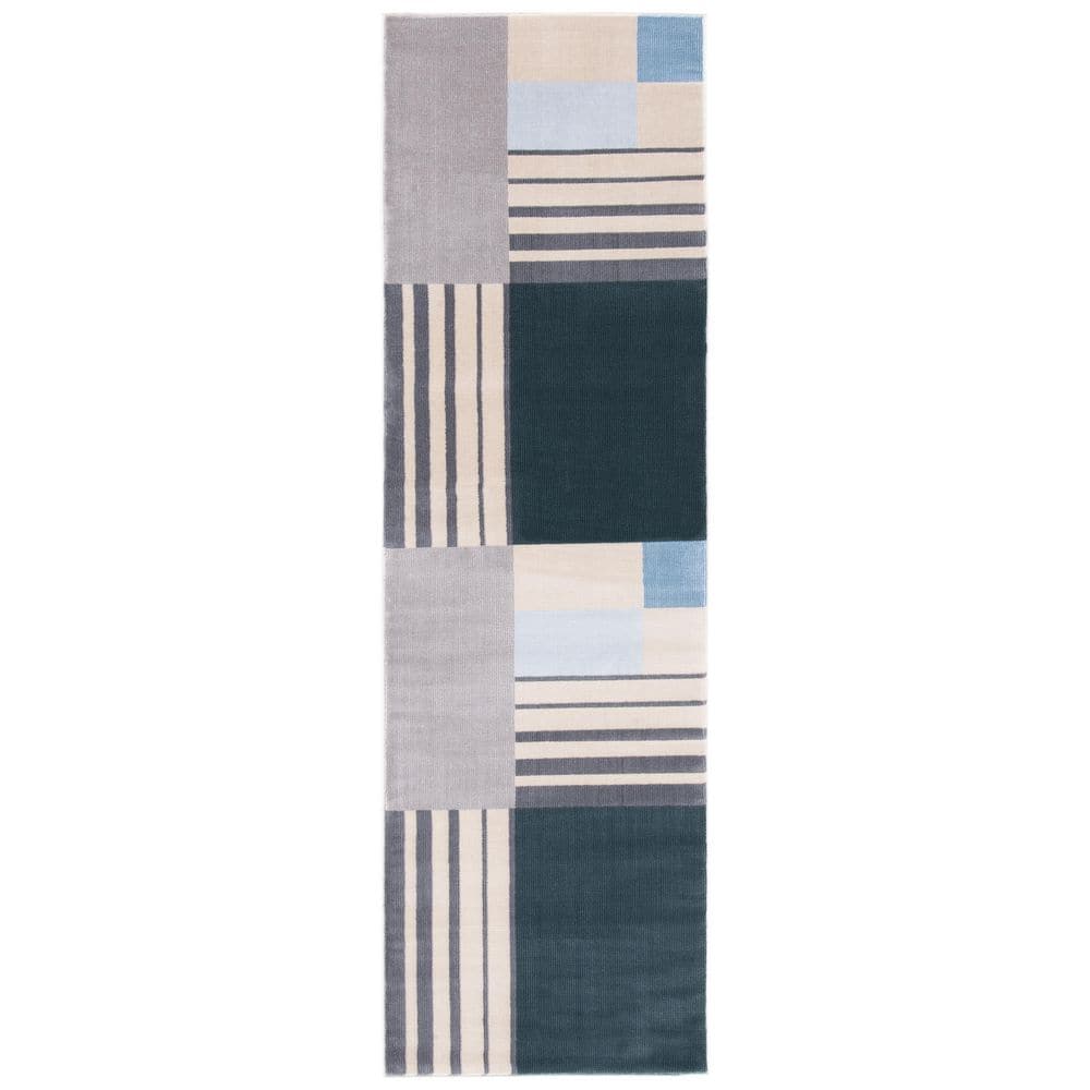 Orwell 2 ft. x 5 ft. Charcoal/Beige Abstract Geometric Runner Rug price history on PriceWatchPro