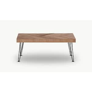 wetiny 20 in. Natural Small Rectangle Wood Coffee Table 1206190111AAD - The  Home Depot