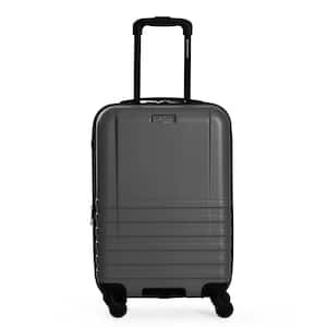 Hereford 22 in. Grey Carry on Hardside Spinner Luggage