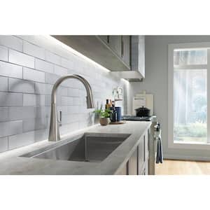 Graze Single-Handle Touchless Pull Down Sprayer Kitchen Faucet in Vibrant Stainless