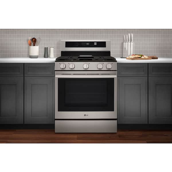LG 6.3 cu. ft. Smart True Convection InstaView Gas Range Single LG 6.3 cu. ft. Smart True Convection InstaView Gas Range Single