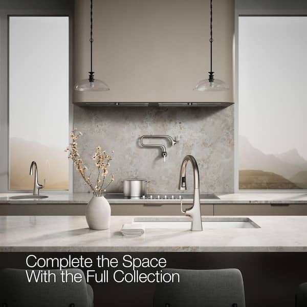 KOHLER Graze Single-Handle Pull-Down Sprayer Kitchen Faucet with