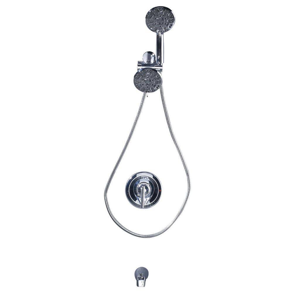 Wall Mount Single Handle 7-Spray Tub and Shower Faucet 1.8 GPM in Chrome price history on PriceWatchPro