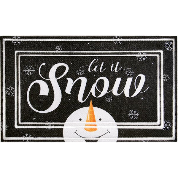 Let It Snow 18 in. x 30 in. Doormat