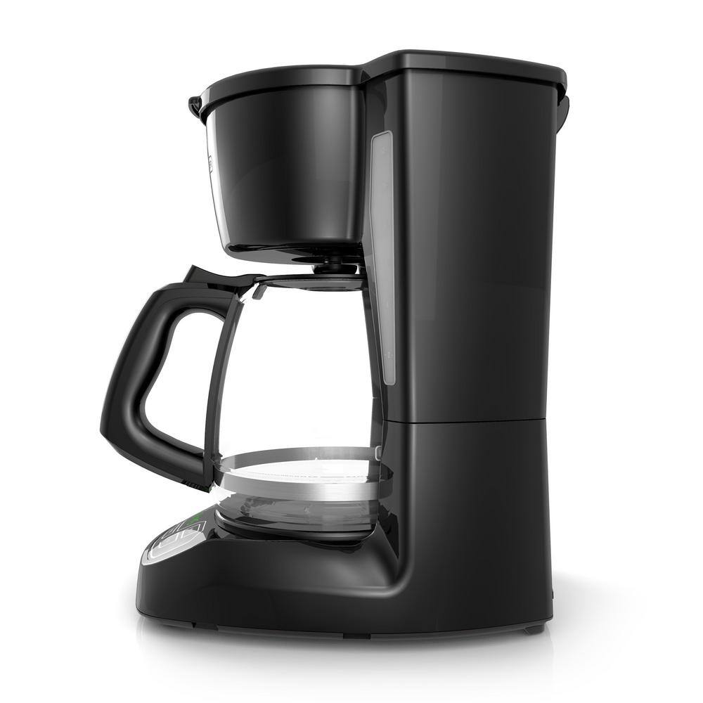 Black Programmable 12-Cup Drip Coffee Maker with Digital Controls